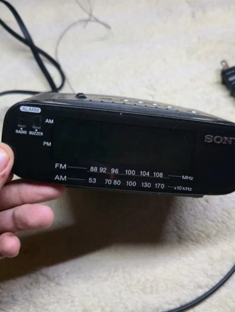 Sony Dream Machine ICF-C212 FM AM Clock Radio LED-Tested 100%